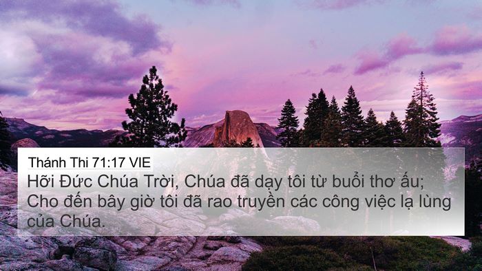 Thánh Thi 71:17 VIE Bible Verse Image