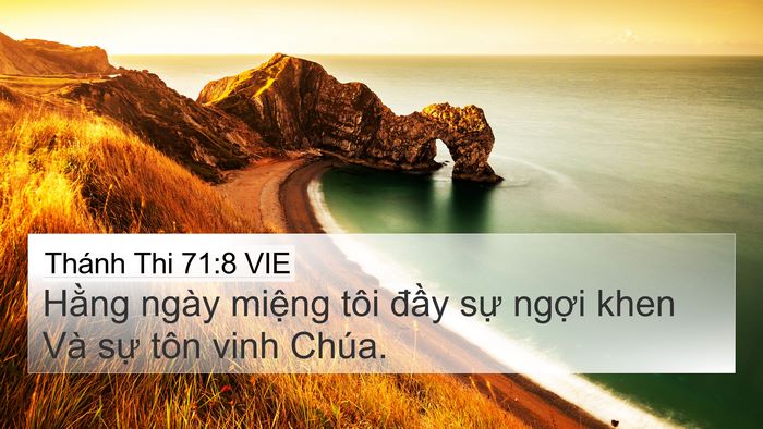 Thánh Thi 71:8 VIE Bible Verse Image