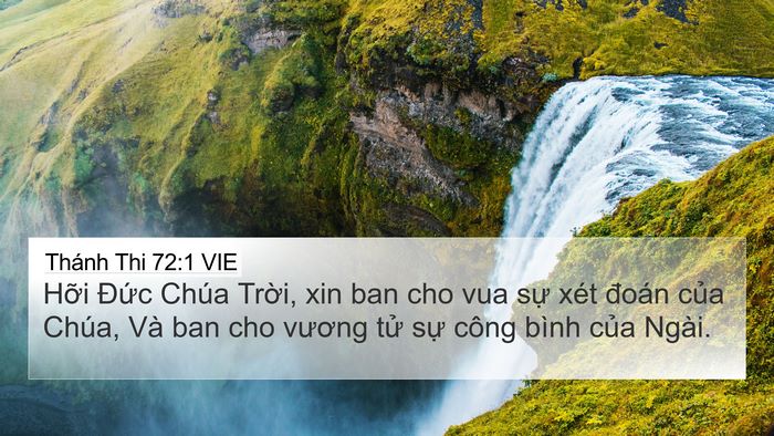 Thánh Thi 72:1 VIE Bible Verse Image