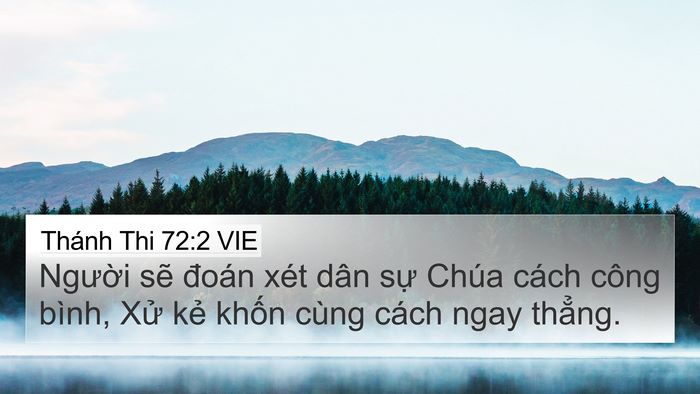 Thánh Thi 72:2 VIE Bible Verse Image