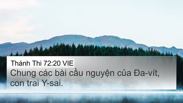 Thánh Thi 72:20 VIE Bible Verse Image