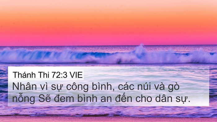Thánh Thi 72:3 VIE Bible Verse Image