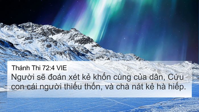 Thánh Thi 72:4 VIE Bible Verse Image