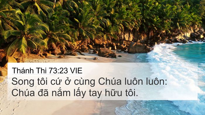 Thánh Thi 73:23 VIE Bible Verse Image