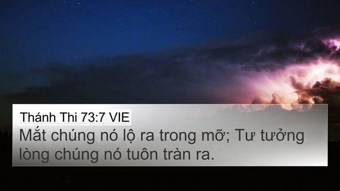 Thánh Thi 73:7 VIE Bible Verse Image