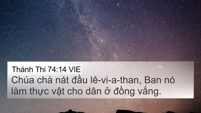 Thánh Thi 74:14 VIE Bible Verse Image
