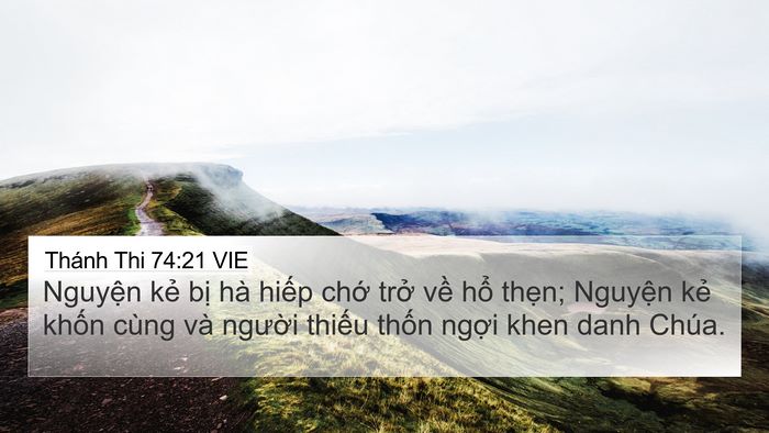 Thánh Thi 74:21 VIE Bible Verse Image