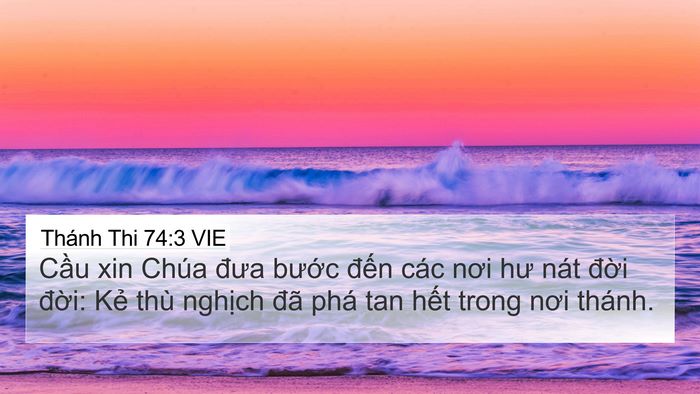 Thánh Thi 74:3 VIE Bible Verse Image
