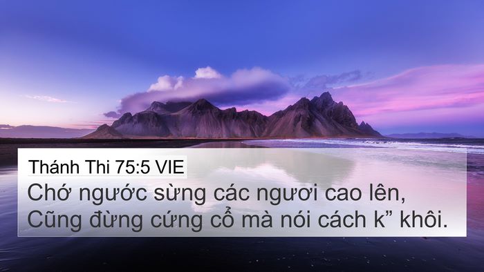 Thánh Thi 75:5 VIE Bible Verse Image