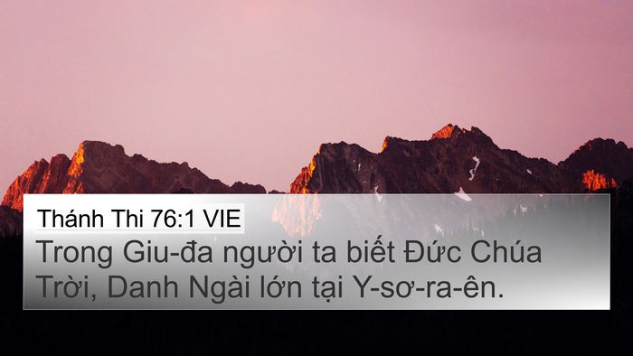 Thánh Thi 76:1 VIE Bible Verse Image
