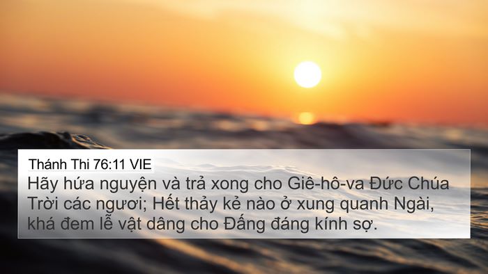 Thánh Thi 76:11 VIE Bible Verse Image