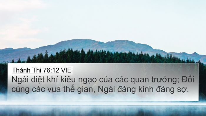 Thánh Thi 76:12 VIE Bible Verse Image