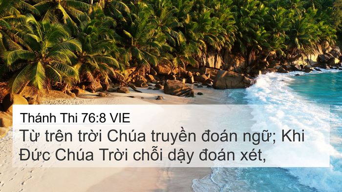 Thánh Thi 76:8 VIE Bible Verse Image