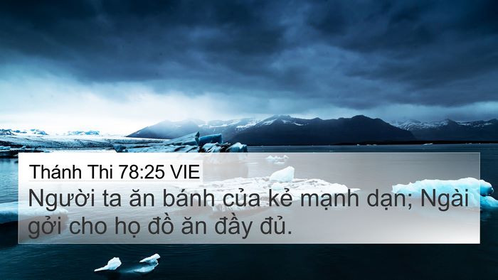 Thánh Thi 78:25 VIE Bible Verse Image