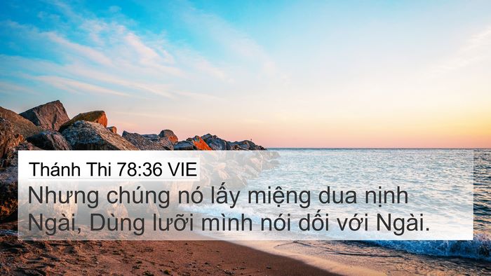 Thánh Thi 78:36 VIE Bible Verse Image
