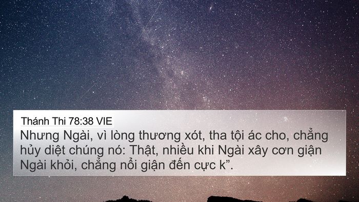 Thánh Thi 78:38 VIE Bible Verse Image
