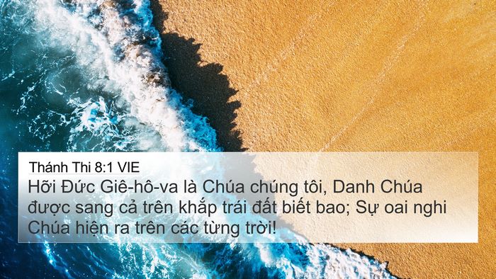 Thánh Thi 8:1 VIE Bible Verse Image