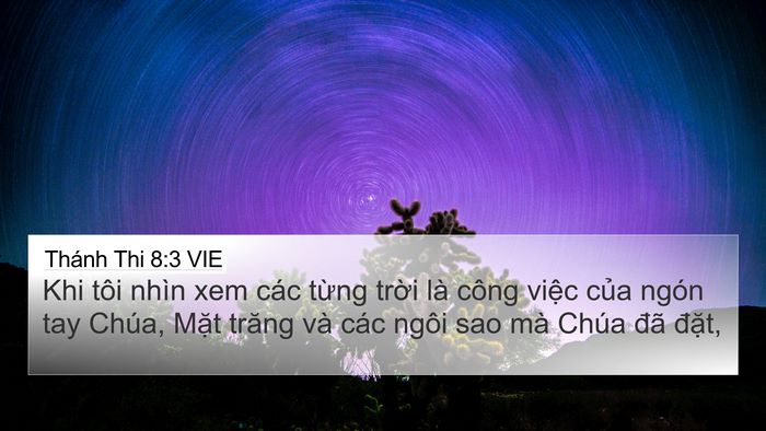 Thánh Thi 8:3 VIE Bible Verse Image