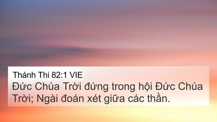Thánh Thi 82:1 VIE Bible Verse Image