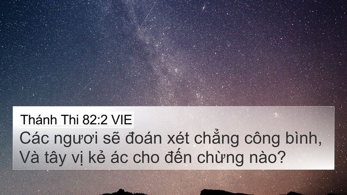 Thánh Thi 82:2 VIE Bible Verse Image
