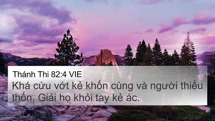 Thánh Thi 82:4 VIE Bible Verse Image