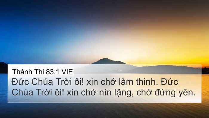 Thánh Thi 83:1 VIE Bible Verse Image