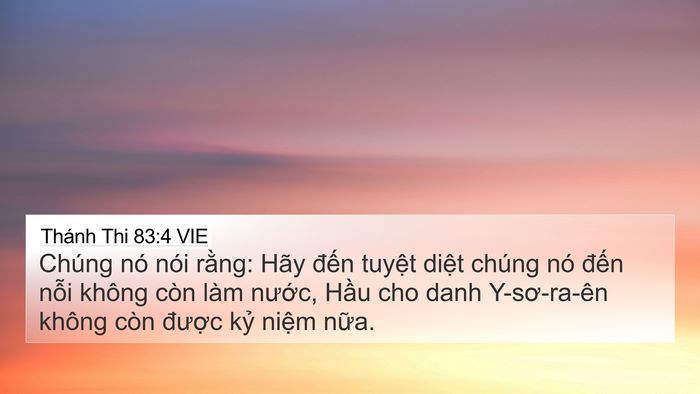 Thánh Thi 83:4 VIE Bible Verse Image