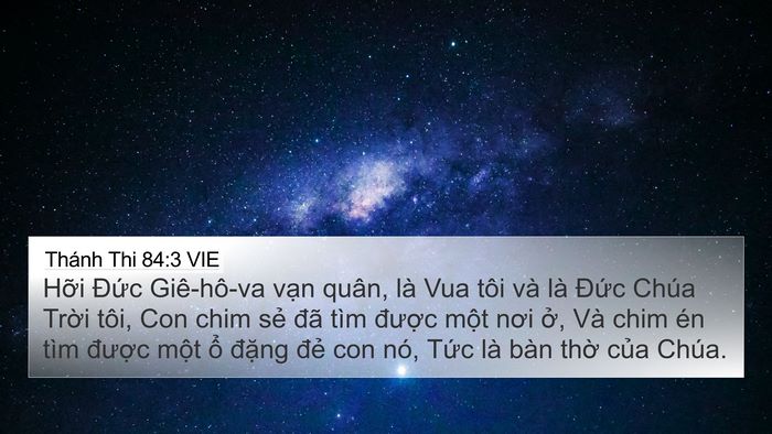 Thánh Thi 84:3 VIE Bible Verse Image