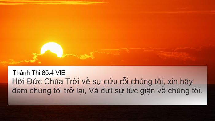 Thánh Thi 85:4 VIE Bible Verse Image