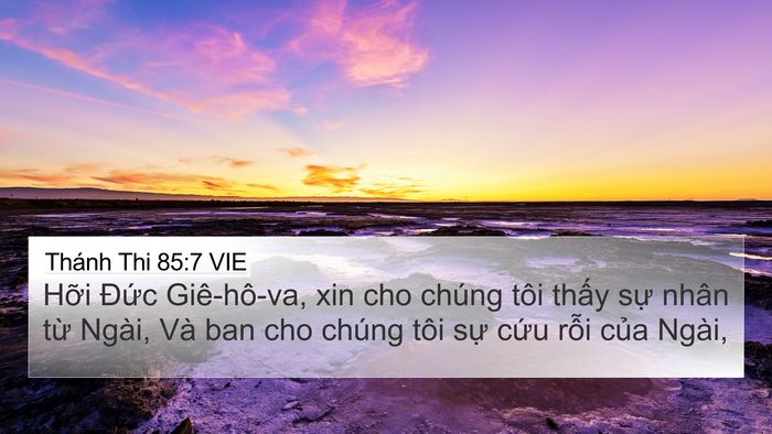 Thánh Thi 85:7 VIE Bible Verse Image
