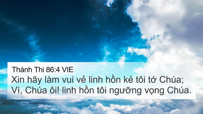 Thánh Thi 86:4 VIE Bible Verse Image