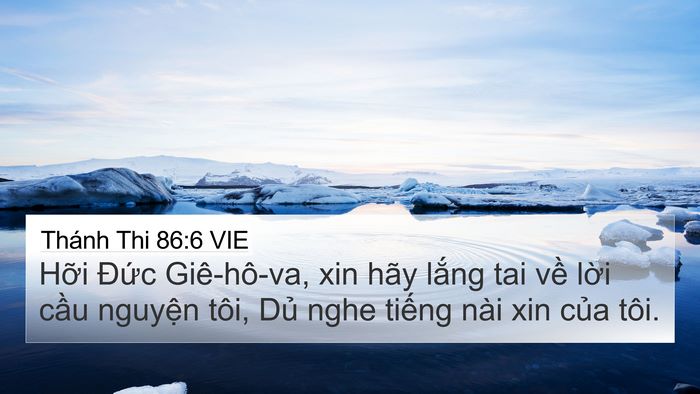 Thánh Thi 86:6 VIE Bible Verse Image