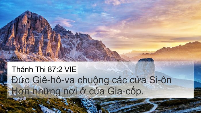 Thánh Thi 87:2 VIE Bible Verse Image