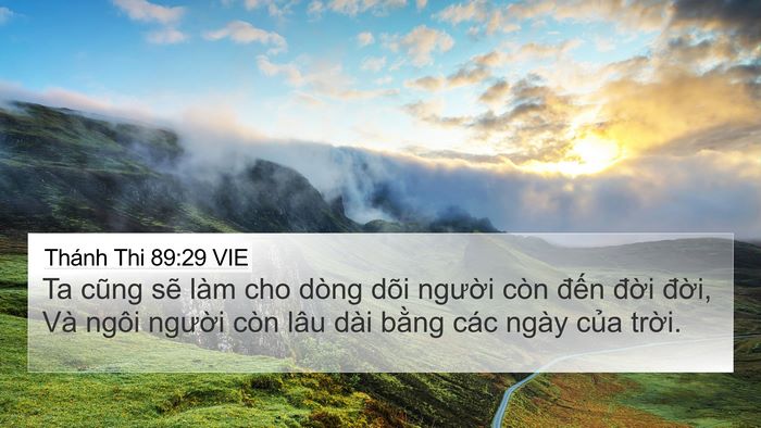 Thánh Thi 89:29 VIE Bible Verse Image