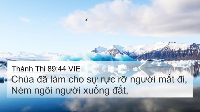 Thánh Thi 89:44 VIE Bible Verse Image