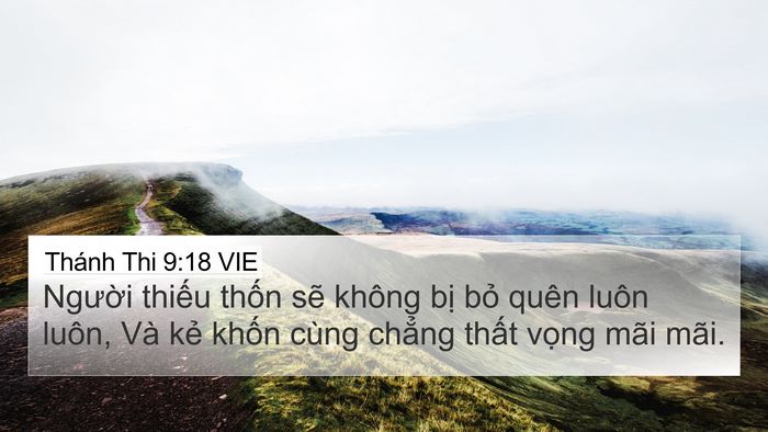 Thánh Thi 9:18 VIE Bible Verse Image