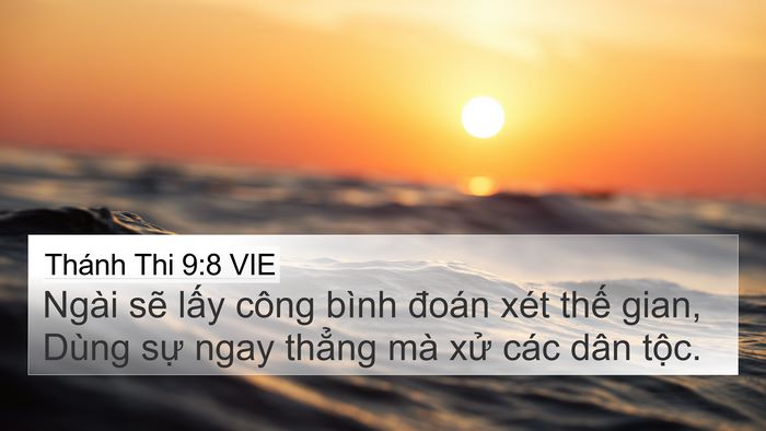 Thánh Thi 9:8 VIE Bible Verse Image