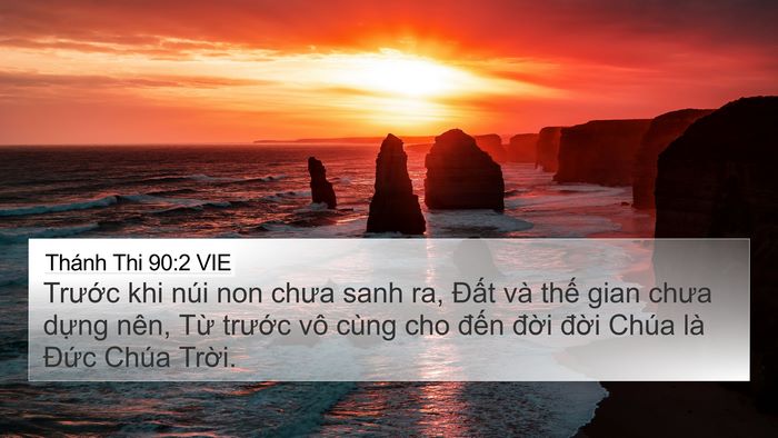 Thánh Thi 90:2 VIE Bible Verse Image