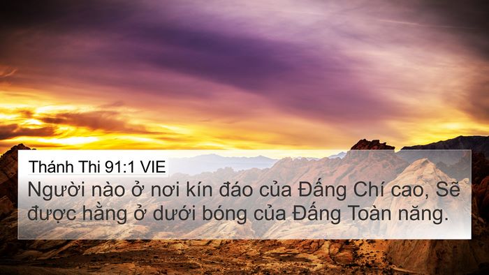 Thánh Thi 91:1 VIE Bible Verse Image