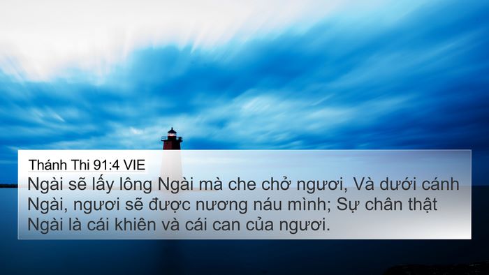 Thánh Thi 91:4 VIE Bible Verse Image