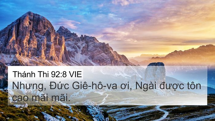 Thánh Thi 92:8 VIE Bible Verse Image