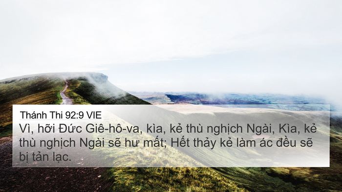 Thánh Thi 92:9 VIE Bible Verse Image