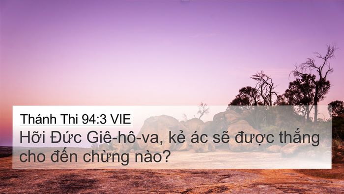 Thánh Thi 94:3 VIE Bible Verse Image