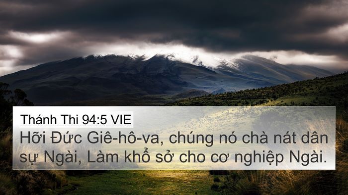 Thánh Thi 94:5 VIE Bible Verse Image