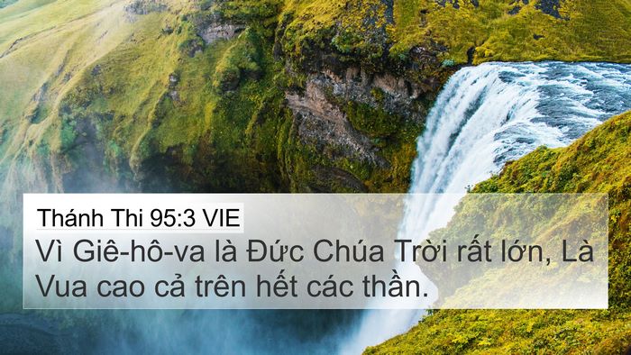 Thánh Thi 95:3 VIE Bible Verse Image