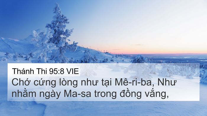 Thánh Thi 95:8 VIE Bible Verse Image