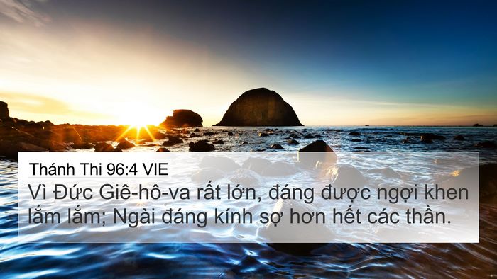 Thánh Thi 96:4 VIE Bible Verse Image