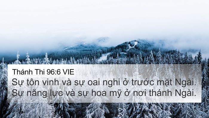 Thánh Thi 96:6 VIE Bible Verse Image
