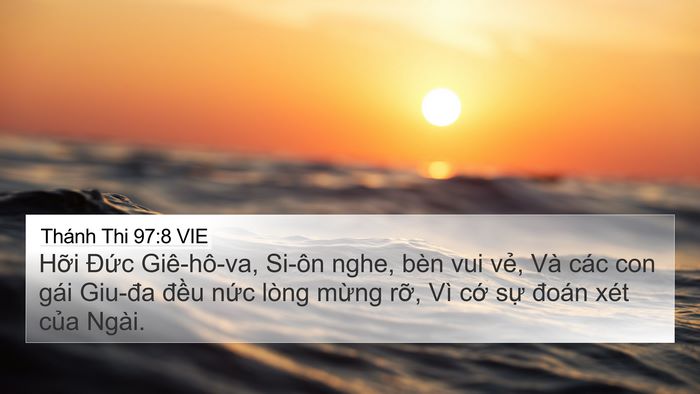 Thánh Thi 97:8 VIE Bible Verse Image
