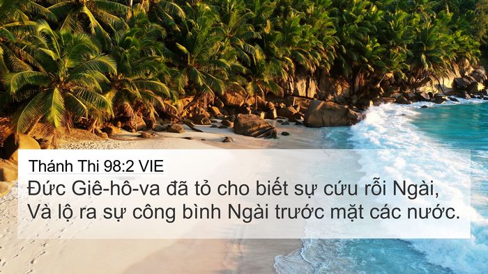 Thánh Thi 98:2 VIE Bible Verse Image